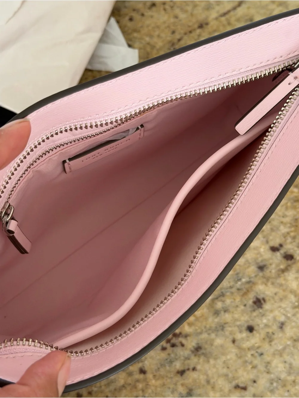 NEW Tory Burch Blake Swingpack Leather Crossbody coral color $300